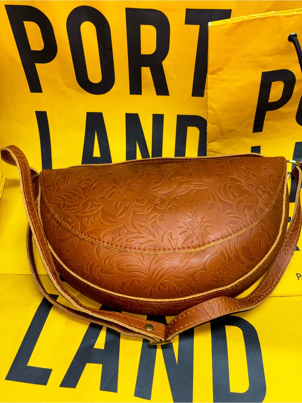 PORTLAND LEATHER KOALA SLING BAG - MEADOW - LARGE